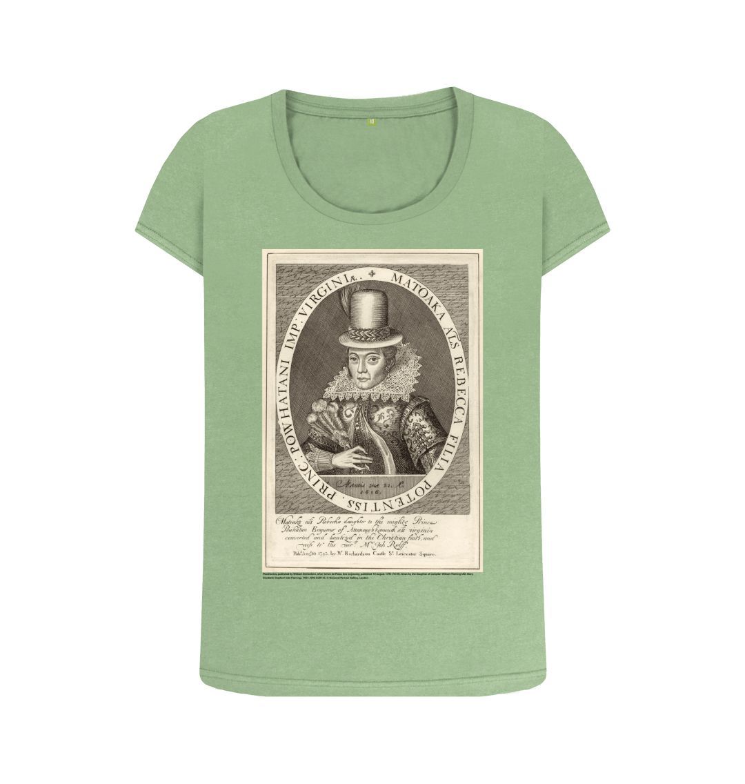 Sage pocahontas women's scoop neck t shirt