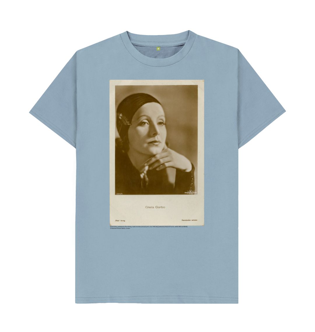 Stone blue greta garbo by ross verlag  unisex t shirt