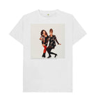 White Joanna Lumley; Jennifer Saunders as Edina and Patsy in 'Absolutely Fabulous' Unisex Crew Neck T-shirt