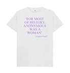 White Virginia Woolf quote t-shirt