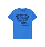 Bright Blue Kids Mary Seacole quote T-shirt