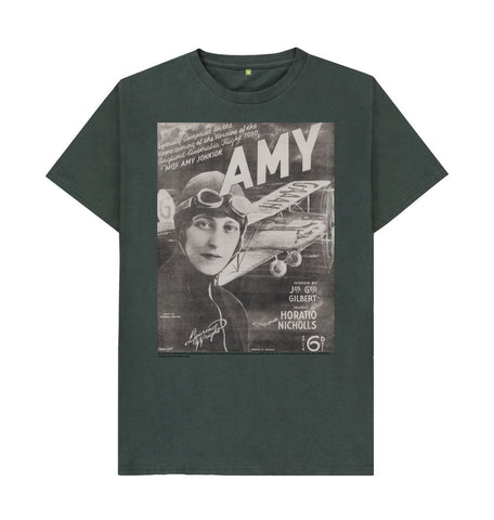 Dark Grey Amy Johnson sheet music cover Unisex T-Shirt