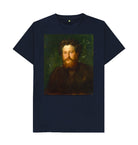 Navy Blue William Morris Unisex T-Shirt