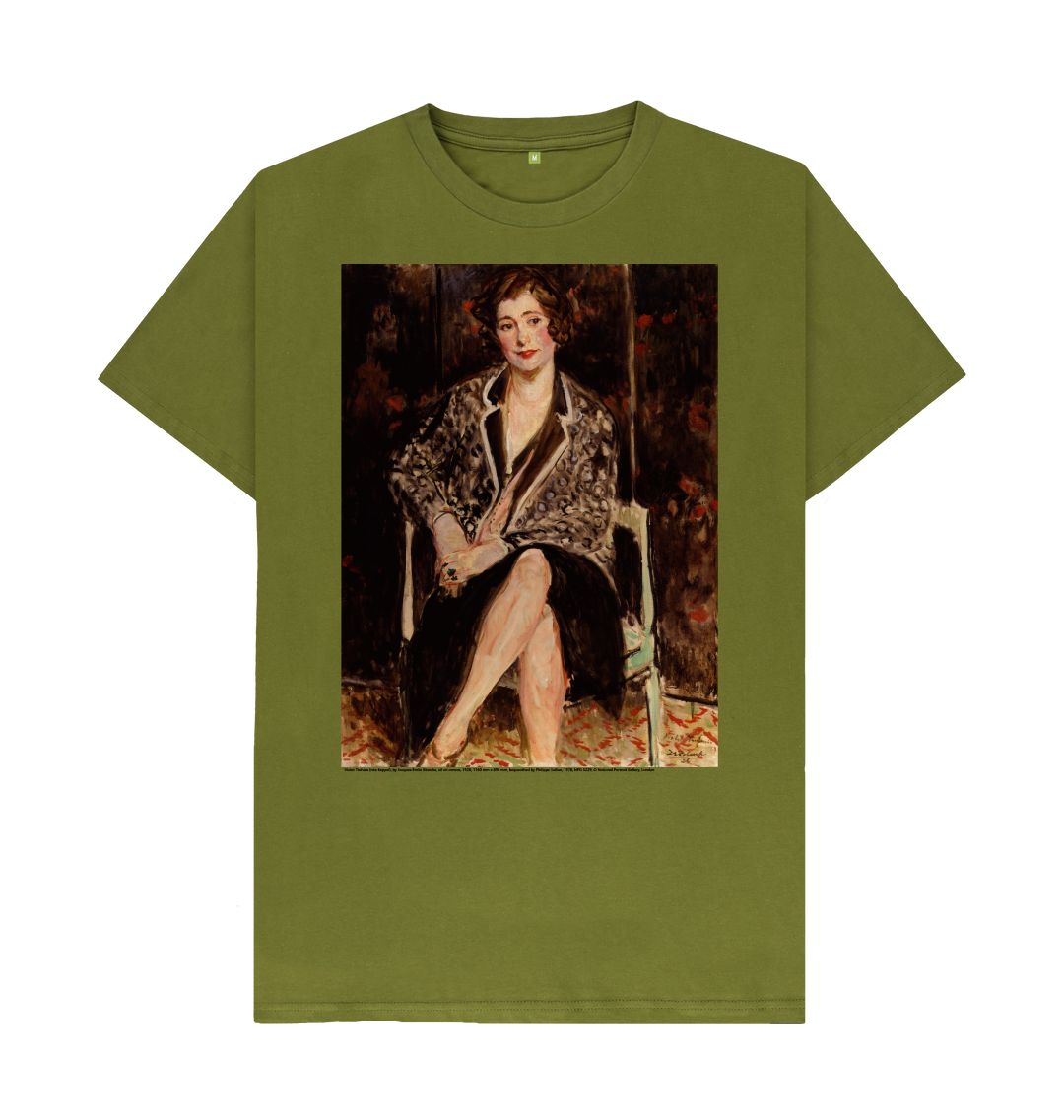 Moss green violet trefusis unisex t shirt