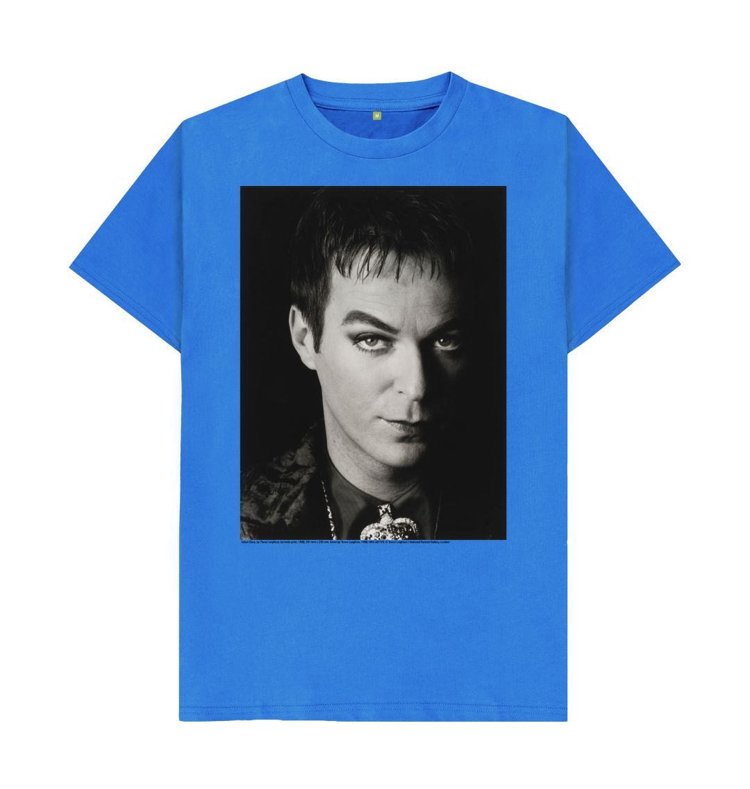 Bright blue julian clary unisex t shirt