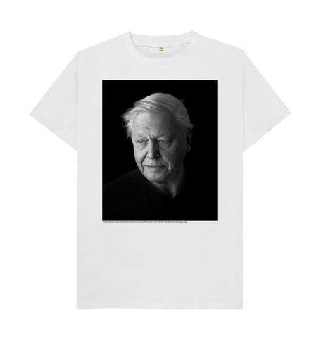 White Sir David Attenborough Unisex Crew Neck T-Shirt