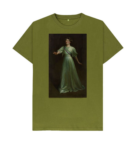 Moss Green Christabel Pankhurst Unisex t-shirt