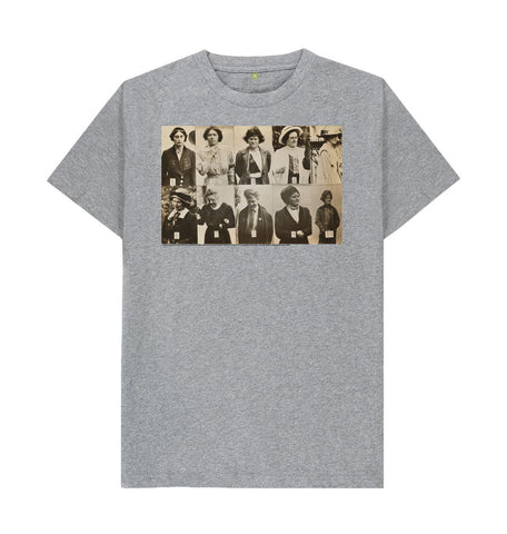 Athletic Grey 'Surveillance Photograph of Militant Suffragettes' Unisex T-Shirt