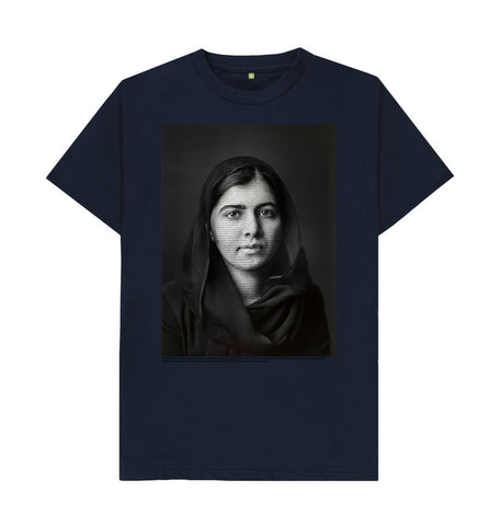 Navy Blue Malala Yousafzai Unisex T-Shirt