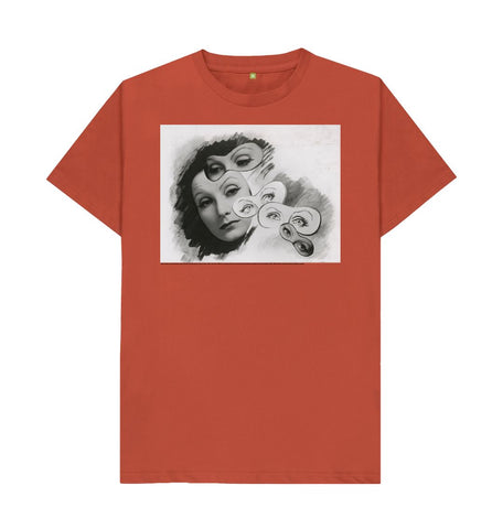 Rust Greta Garbo Unisex t-shirt
