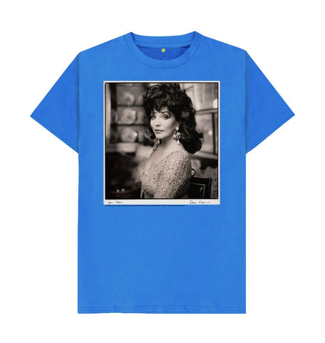 Bright Blue Joan Collins Unisex T-Shirt