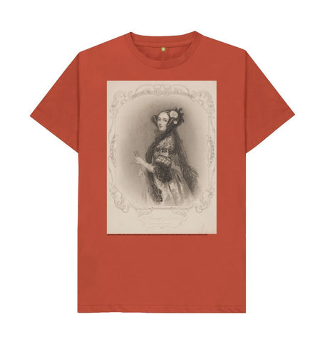 Rust Ada Lovelace Unisex Crew Neck T-shirt