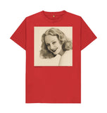 Red Tallulah Bankhead Unisex T-Shirt