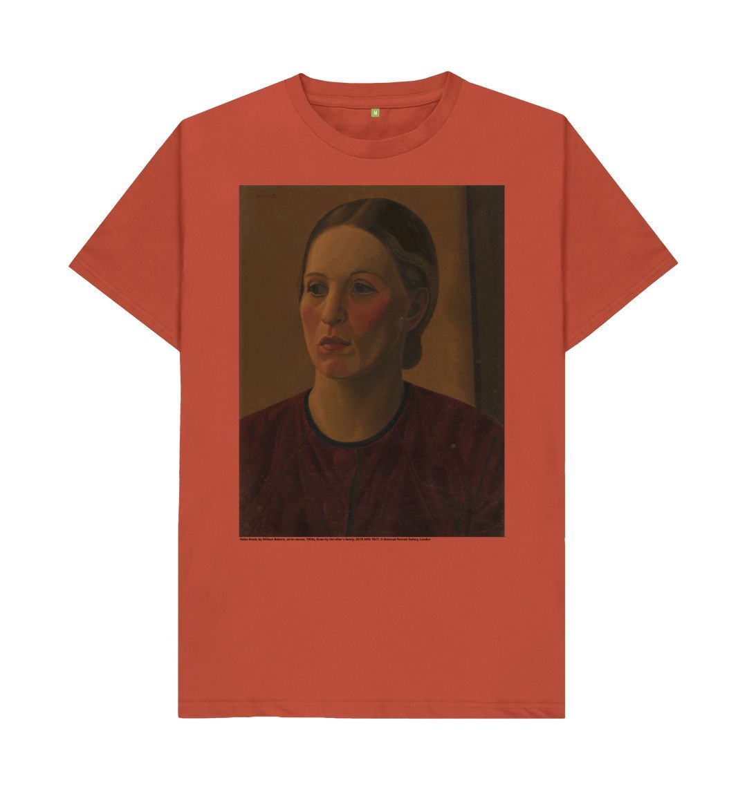 Rust helen brook unisex crew neck t shirt