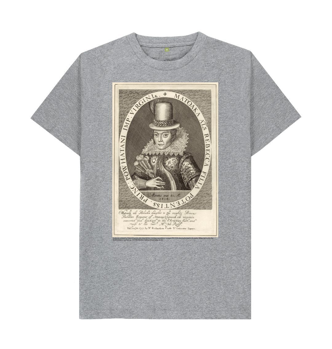 Athletic grey pocahontas unisex crew neck t shirt