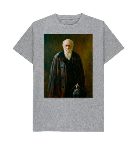 Athletic Grey Charles Darwin Unisex T-Shirt