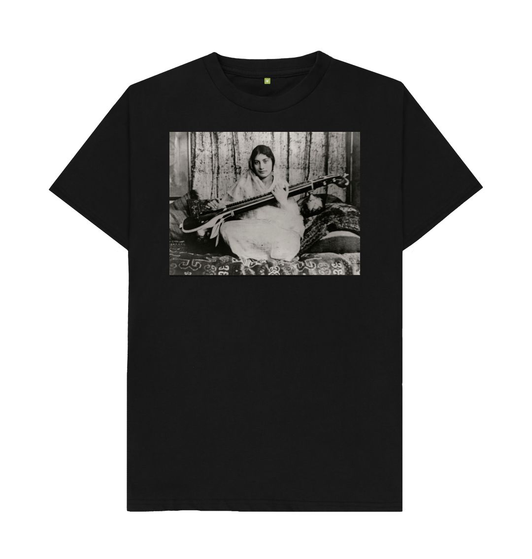 Black noor inayat khan unisex crew neck t shirt