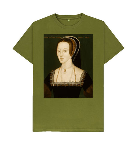 Moss Green Anne Boleyn Unisex Crew Neck T-shirt