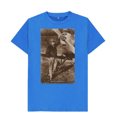 Bright Blue Amy Johnson Unisex T-Shirt