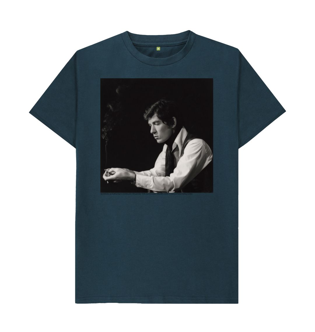 Denim blue sir ian mckellan unisex t shirt