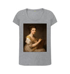 Athletic Grey Angelica Kauffmann Women's Scoop Neck T-shirt