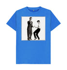 Bright Blue Wham! Unisex Crew Neck T-shirt