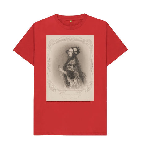 Red Ada Lovelace Unisex Crew Neck T-shirt