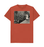 Rust Emmeline Pankhurst addressing a crowd in Trafalgar Square Unisex t-shirt