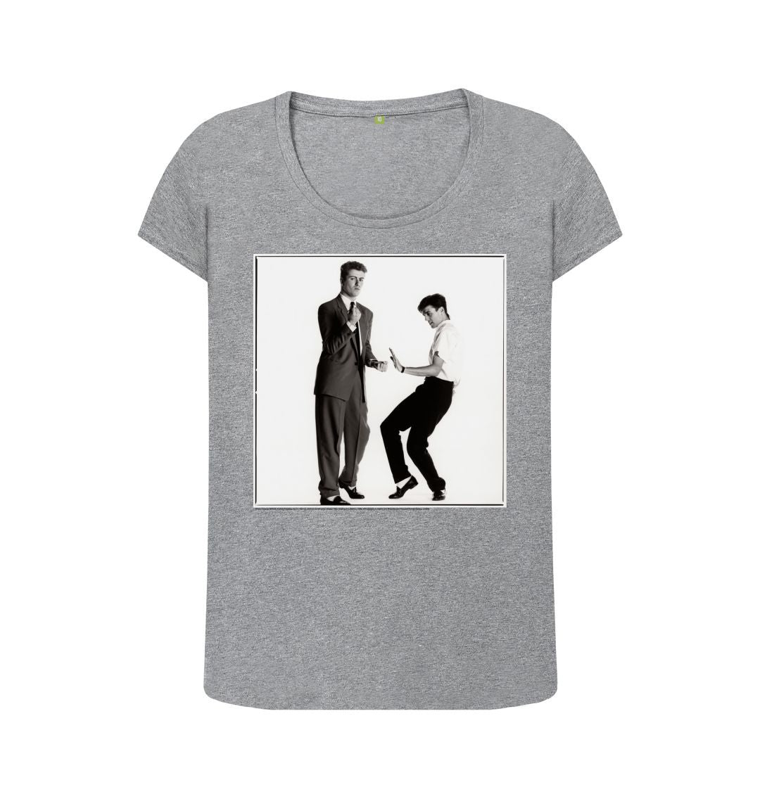 Athletic grey wham! women's scoop neck t shirt