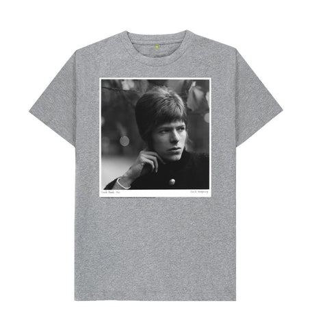 Athletic Grey David Bowie Unisex Crew Neck T-shirt