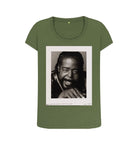 Khaki Barry White Women's Scoop Neck T-shirt