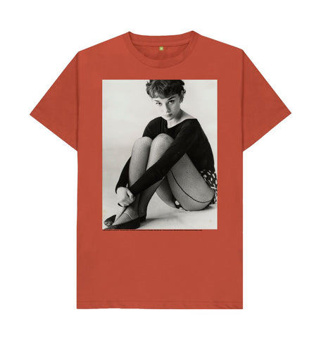 Rust Audrey Hepburn Unisex T-Shirt