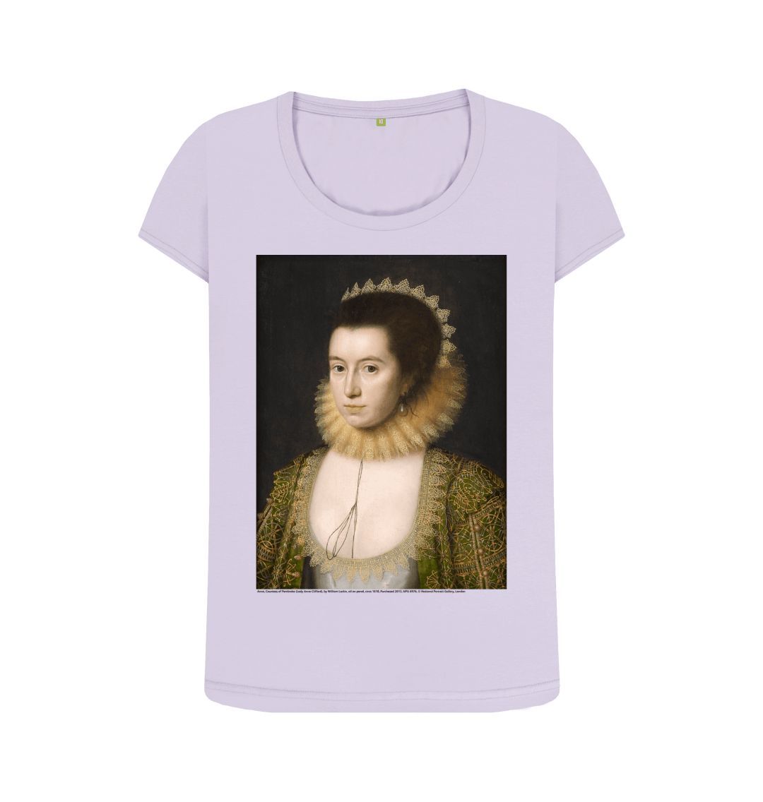Violet anne, countess of pembroke women's scoop neck t shirt