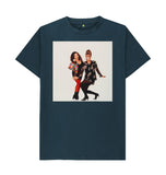Denim Blue Joanna Lumley; Jennifer Saunders as Edina and Patsy in 'Absolutely Fabulous' Unisex Crew Neck T-shirt