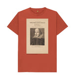 Rust William Shakespeare Unisex T-Shirt
