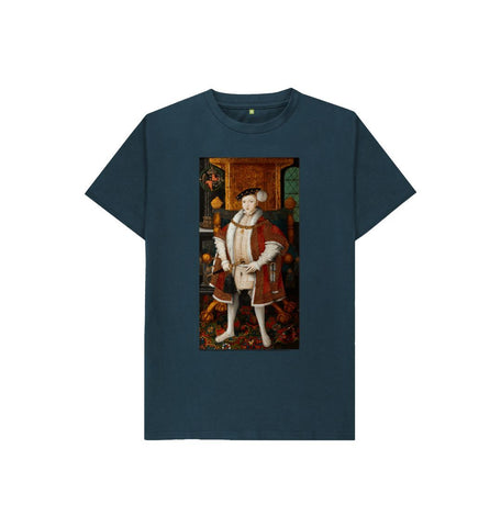 Denim Blue King Edward VI kids t-shirt