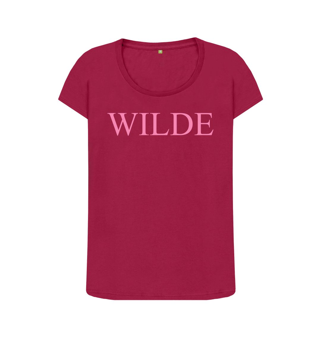 Cherry Wilde women's scoop neck t-shirt