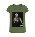 Khaki Laura Knight Women's Scoop Neck T-shirt
