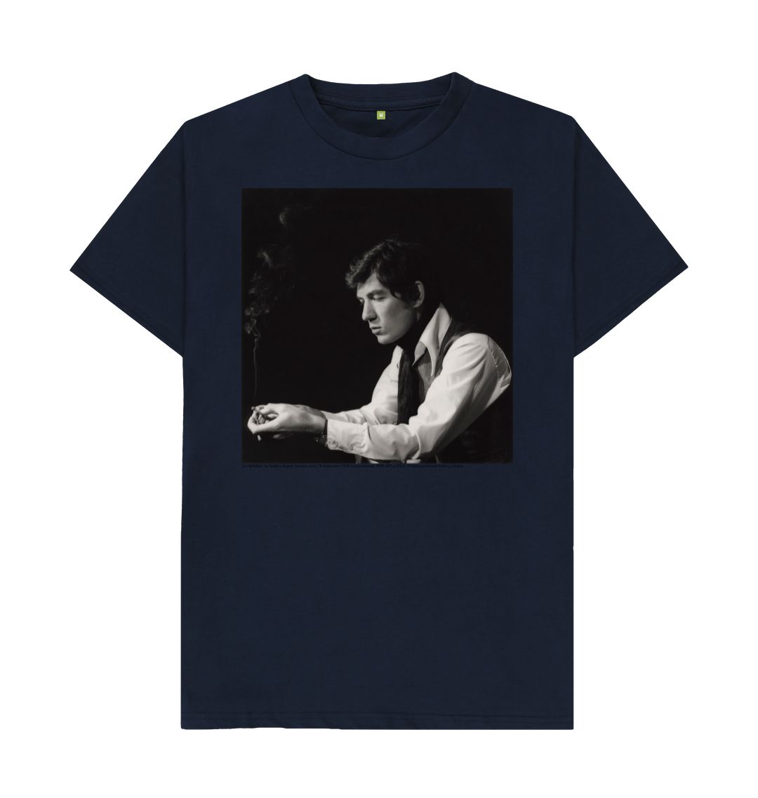 Navy blue sir ian mckellan unisex t shirt