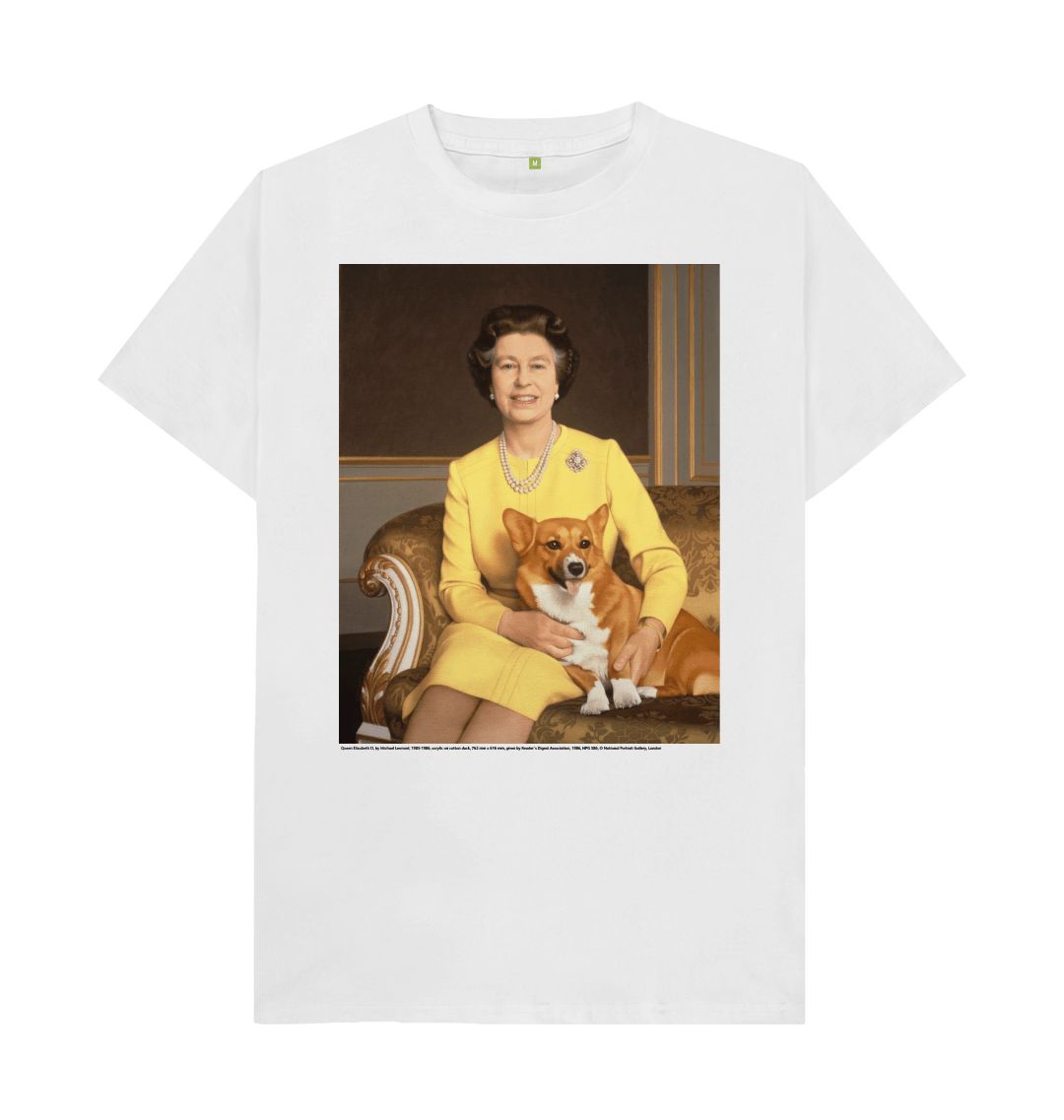 White queen elizabeth ii unisex t shirt