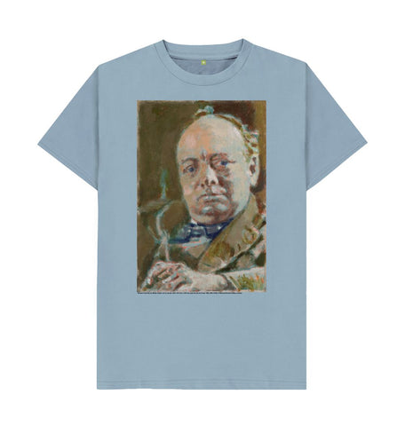 Stone Blue Winston Churchill Unisex T-Shirt