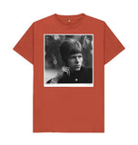 Rust David Bowie Unisex Crew Neck T-shirt