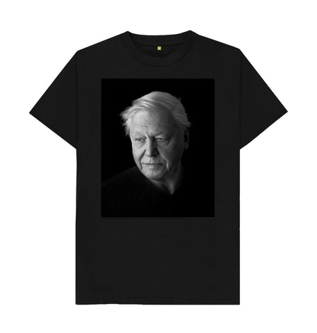Black Sir David Attenborough Unisex Crew Neck T-Shirt