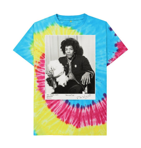 Tie Dye Jimi Hendrix Unisex Crew Neck T-shirt