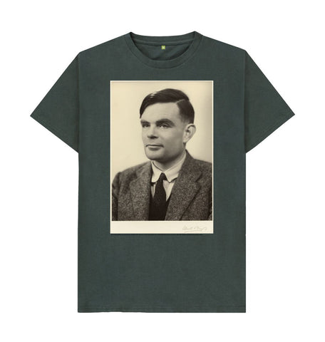 Dark Grey Alan Turing Unisex t-shirt