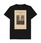 Black William Shakespeare Unisex T-Shirt