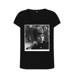 Black David Bowie Women's Scoop Neck T-shirt