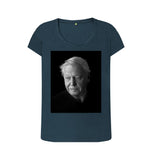 Denim Blue Sir David Attenborough Women's Scoop Neck T-shirt