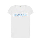 White SEACOLE Women's scoop neck t-shirt