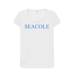 White SEACOLE Women's scoop neck t-shirt